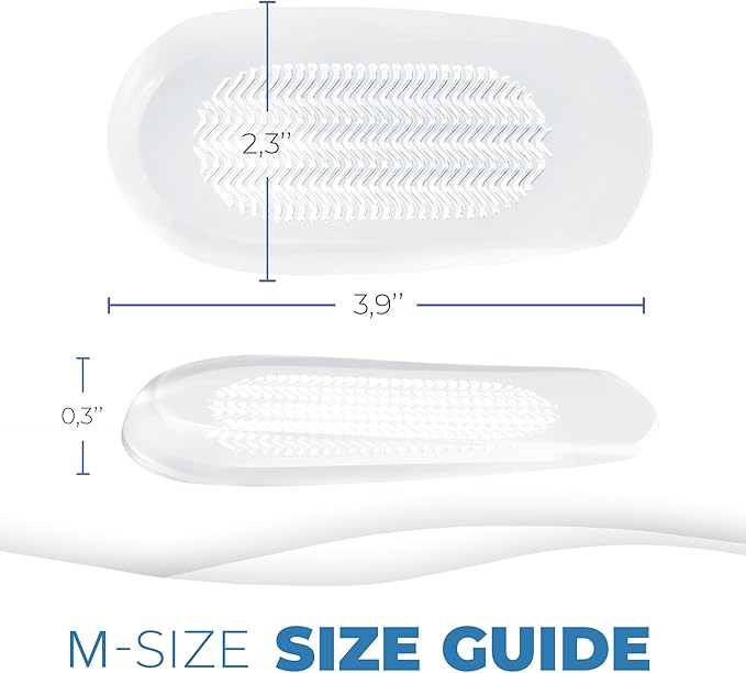 Gel Heel Pads - 2 Pcs Cups for Plantar Fasciitis Bone Spurs Pain Relief Protectors of Sore or Bruised Feet, Support Comfort Cushion Insoles for Women/Men