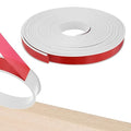 U-Shape Edge Banding, 0.98 Inch x 32.8 FT Self Adhesive Rubber Edge Trim Flexible TPE Corner Protector for Desk/Shelves/Furniture/Countertop/Table/Cabinet/Plywood [White]