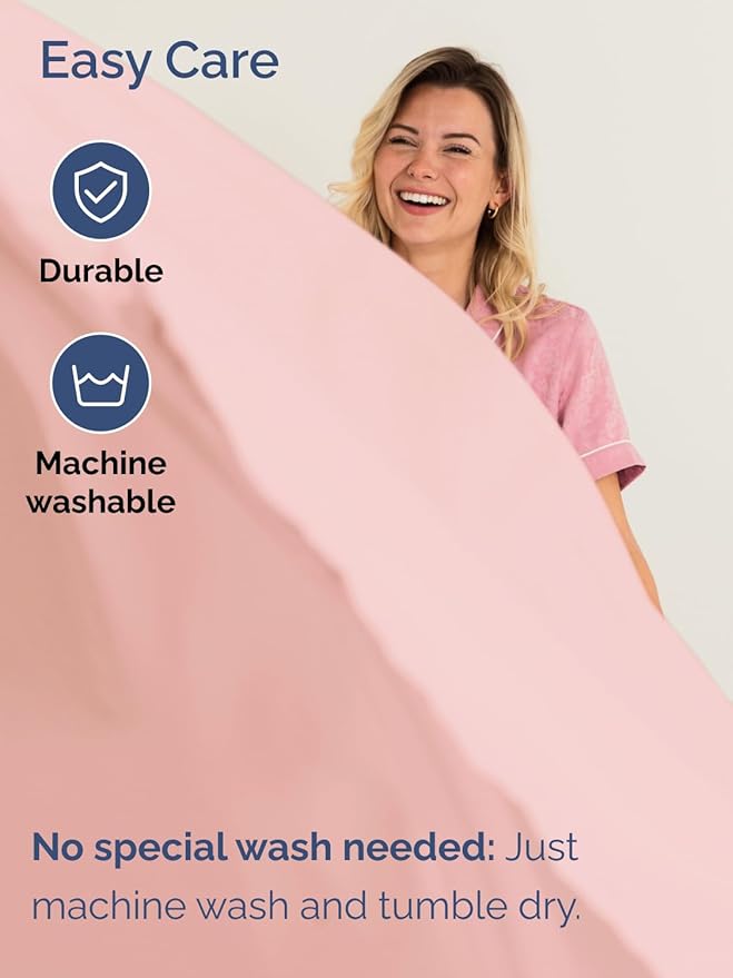 Extra Deep King Sheet Set - 6 Piece Breathable & Cooling Sheets - Hotel Luxury Bed Sheets Set - Easy & Secure Fit - Soft, Wrinkle Free & Comfy Sheets Set - Baby Pink Sheet Set with Extra Deep Pockets