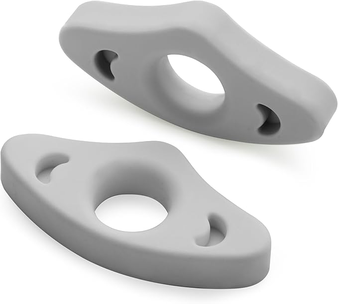Book Page Holder, 2 Pack Breathable Silicone Thumb Page Holder for Reading, Ideal Book Reader Gifts and Reading Accessories (Medium Size, Grey)