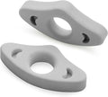 Book Page Holder, 2 Pack Breathable Silicone Thumb Page Holder for Reading, Ideal Book Reader Gifts and Reading Accessories (Small Size, Grey)