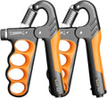 Grip Strength Trainer, 5-100KG (11-220 LB) Adjustable Resistance Forearm Hand Gripper Strengthener with Counter, Hand Wrist Exercise Workout Equipment for Home/Office Gym