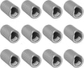 12 Pack Anti-Collision Corner Drawer Bumpers, Silicone Protector for Cabinet Handle, Silicone Cabinet Pull Covers (Grey)