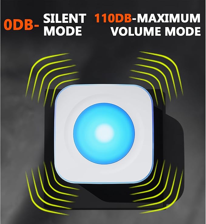 Wireless Doorbell 1200 Feet Waterproof Doorbells for Home with 36 Melodies 4 Volume levels, Flash Led Light (1 Receiver&1 Touch Button White)
