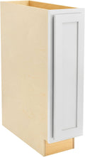 Quicklock RTA (Ready-to-Assemble) | Base Kitchen Cabinets - Shaker Style | Made in America (Pure White, 9" Wx34.5 Hx24 D Base)