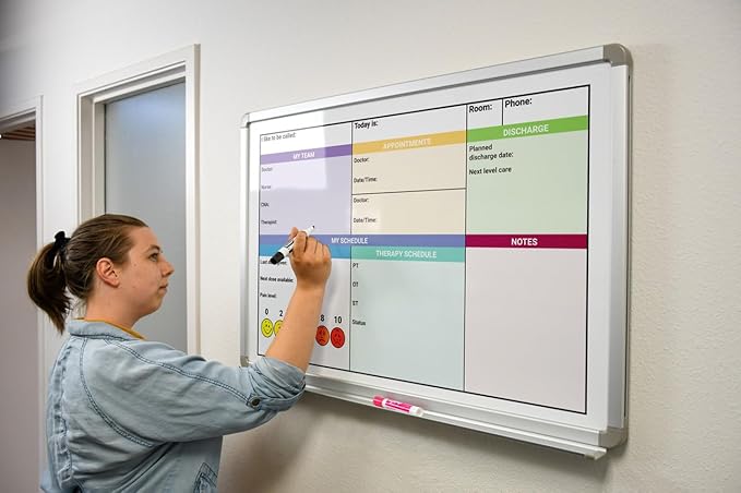 Pain Control with Color Hospital Whiteboard 60" x 40"
