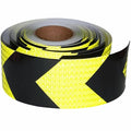 Reflective Tape 4 inch X 66 feet, Outdoor Waterproof Hazard Conspicuity Safety Warning Industrial Marking Tape