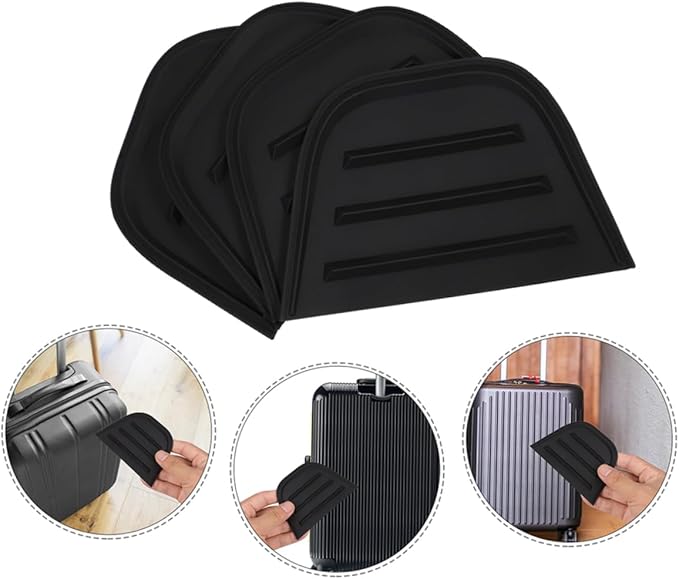 jojofuny Heavy Duty Luggage Corner Guards 8Pcs PVC Edge Protectors with Non-Slip Drip Glue for Suitcase and Bag Anti-Collision Protection