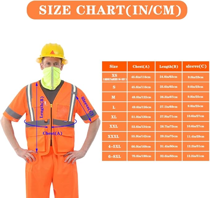 A-SAFETY Glow High vis Mesh safety Vest Class 3