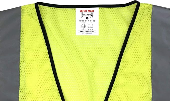 Economy High Vis All Mesh Vest, Yellow, 5 Pack