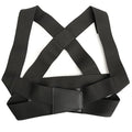Ciieeo Adjustable Back Posture Corrector Belt for Hunchback Correction, Black Medium Size Back Support Brace for and Students, Lumbar and Shoulder Alignment Aid