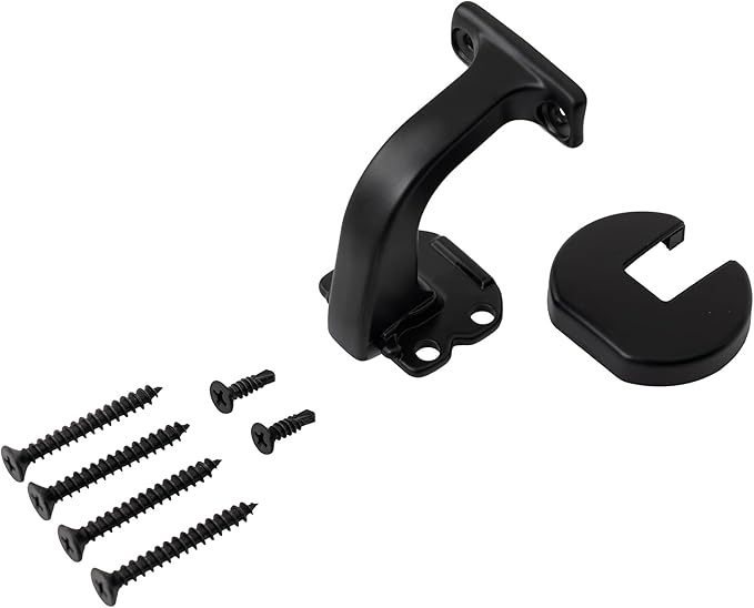 3FT Handrails for Indoor Stairs,Deck,Slope,Modern Aluminum Handrail Set, Wall Mounted, with Zink-Alloy Brackets Aluminium Railing System,Rust Free. (Matte Black, 3 FT)