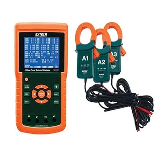 Extech PQ3450-12 - 3-Phase Power Analyzer & Datalogger Kit with 1200 A Clamps