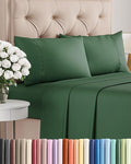 Twin 4 Piece Sheet Set - Cooling & Breathable Bed Sheets - Hotel Luxury Bed Sheets for Women, Men, Kids & Teens - Comfy Bedding w/Deep Pockets & Easy Fit - Soft & Wrinkle Free - Twin Emerald Sheets