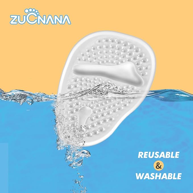 Metatarsal Pads for Women - Soft Gel High Heel Insoles, 4 Pairs, Non-Slip Design, Instant Foot Pain Relief, Self-Sticking Back, Fits All Feet Sizes