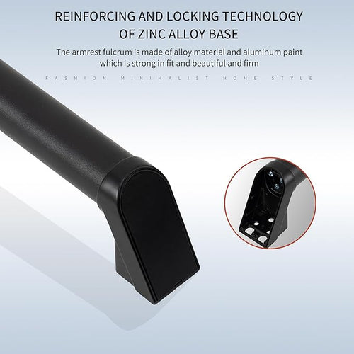 13 FT Modern Aluminum Handrail Set - ADA Compliant Indoor & Outdoor Stair Railing. 1.4" Diameter Grab Bar. Wall-Mounted with 90°Wall Return End. Ideal for Safe Grip，Rust Free(Matte Black, 13 FT)
