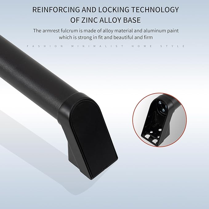 2 FT Modern Aluminum Handrail Set - ADA Compliant Indoor & Outdoor Stair Railing. 1.4" Diameter Grab Bar. Wall-Mounted with 90°Wall Return End. Ideal for Safe Grip，Rust Free(Matte Black, 2 FT)