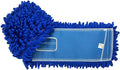 KLEEN HANDLER 36 Inch Microfiber Dust Mop Bulk Pack of 12, Large Washable Commercial Mop Head Replacement, Sweeper, Janitorial Supplies, Blue