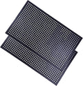 2 Pack Rubber Floor Mats 60”x36” - Heavy-Duty Non-Slip Kitchen Mat & Bar Floor Mat with Drain Holes, Odorless for Entrance, Restaurant, Indoor Outdoor
