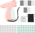 Stitch Gun for Clothes, Complete Kit with Storage Bag & Scissors, 2200 Glue Needles & 100 Glow Bear Clasps for Quick Fabric Repair on Jeans, Curtains, Nearly Invisible Mending