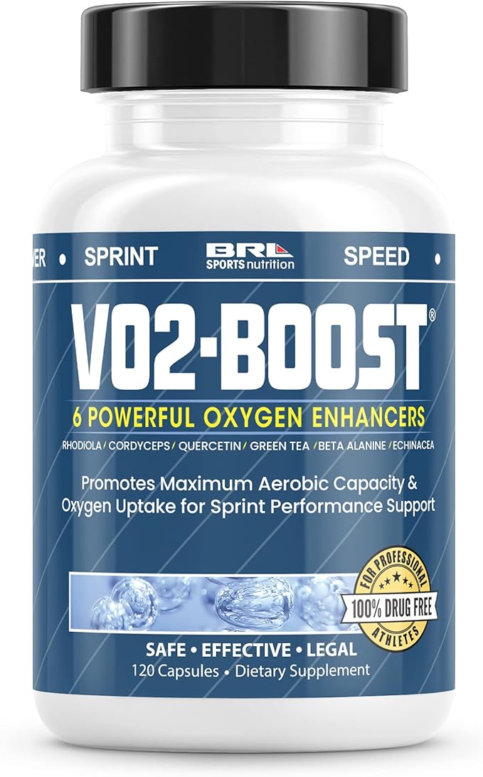 Natural Endurance and Oxygen Supplement to Help VO2 max w/Rhodiola Rosea, B12, and Alpha Lipoic Acid (120 Capsules) (30 Day Supply)