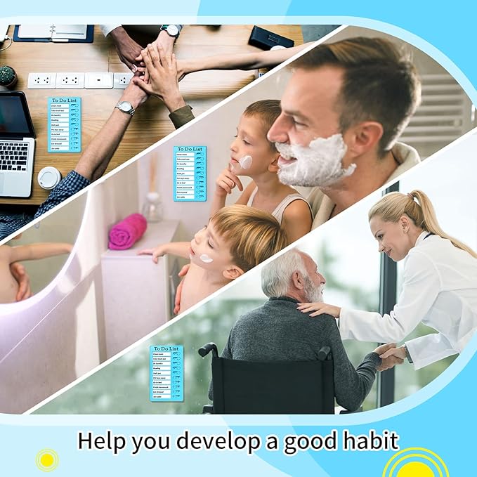 Chore Chart for Kids,To Do List, Daily Routine Chart, and Schedule Board-Checklist and Portable Memo for Efficient Task Management and Planning (blue)