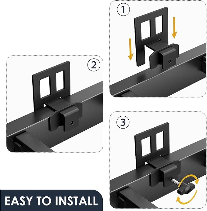 6 PCS Non Slip Mattress Gaskets, Mattress Slide Stopper, Adjustable Mattress Holder for Bed Frame, Black
