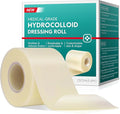 Hydrocolloid Bandages Roll for Wound Care, 5cm*3.6m Hydrocolloid Dressing Roll Cut-to-Size Plasters Supports Natural Healing, Ultra Absorption Waterproof Dressing Tape for Blisters, Acne, Minor Wounds