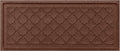 WaterHog Indoor Outdoor Boot Tray Mat – Skid-Resistant Entry Rug for Front Door, Mudroom, Porch, Patio, Garage, All Weather Floor Protector, Made in USA, Cordova Pattern, Dark Brown, 15 x 36 Inches