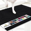 Muddy Mat® | Super Absorbent Door Mat Indoor, Microfiber Quick Dry Chenille Entryway Rug, Non-Slip Front Door Mat, Indoor Mats for Entryway, Machine Washable Pet Rug, Black 24"x36"