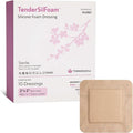 Bordered Silicone Foam Bandages - 10 2x2 Sterile Silicone Foam Dressings for Wound Care, & Dressings - Absorbent Bed Sore Protectors - Good for Sensitive Skin