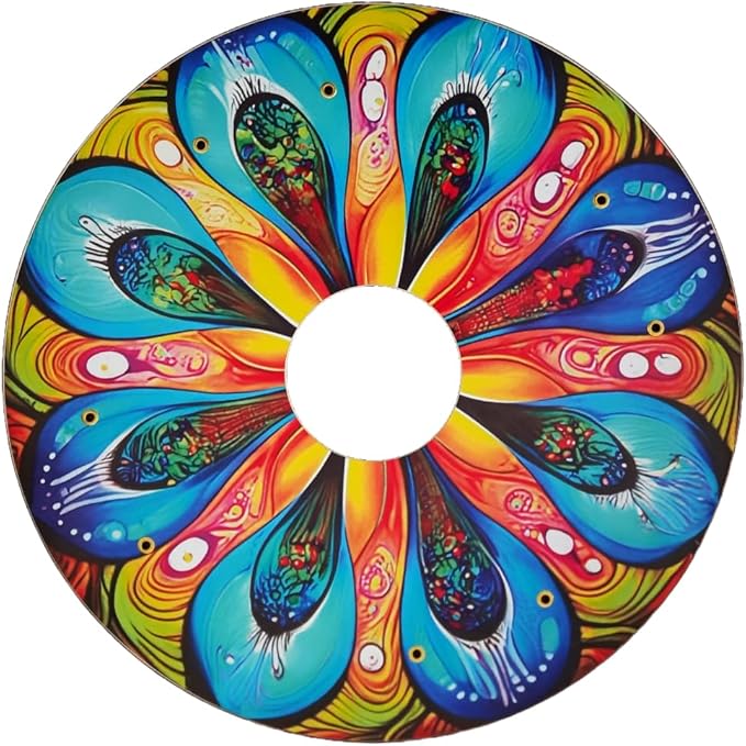 Designer Cover for Wheelchair Wheels, Enhances Aesthetics, Easy Install/Remove, Lightweight, New Matt Finish (Pretty Petals)