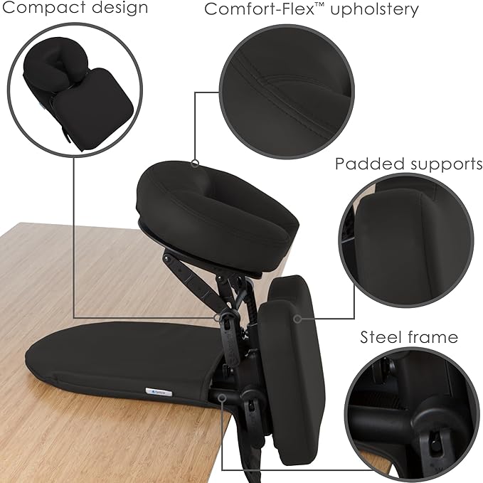 EARTHLITE Massage Kit Travelmate - Ultra-Portable Face Down Tabletop Massage System perfect for Vitrectomy Recovery & On-The-Go Massage
