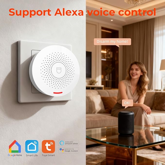 Caregiver Call Button Wireless Call Button for Elderly at Home,WiFi Panic Button,Life Alert Systems for Seniors No Monthly Fee (whiter2)