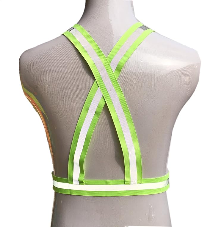 zojo Reflective Vest | Lightweight, Adjustable | Safety & High Visibility for Running,Fits Outdoor Cloth Pack of 10, Neon Yellow