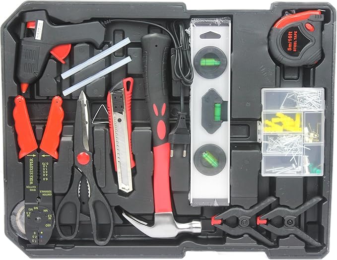899pcs Artman Tool Set Tool Set Mechanics Kit, General Household Hand Tool Set for Home, Rolling Tool Box with Wheels - Perfect for Craftsman, Diyer, Handyman (White)
