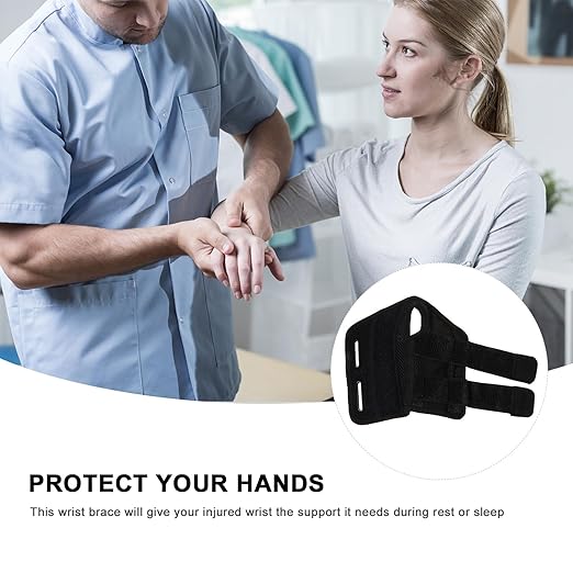 Adjustable Wrist Brace for Carpal Tunnel and Breathable Double Compression Support Splint with Straps for Left Right Hand Comfortable Arm Wrap for Sprains and Tendon