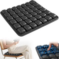 Upgrade Airplane Seat Cushion Without Air Pump, Inflatable Seat Cushion for Long Flights, Portable Wheelchair Cushions, Adjustable Air Cushion with Non-Skid Bottom Relief Discomfort in Coccyx