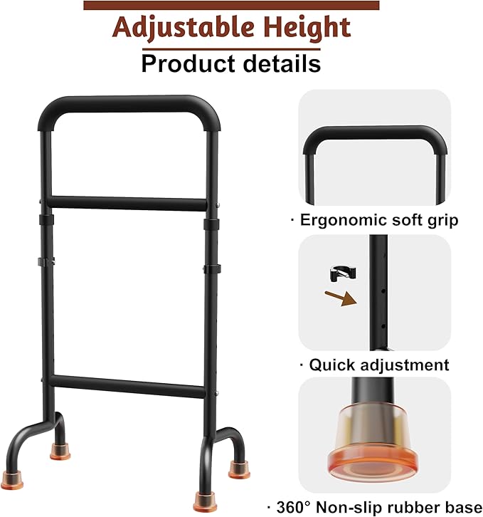 Stand Assist for Chair & Couch - Height Adjustable Mobility Aid for Seniors, Lightweight Aluminum Frame with 450lb Capacity