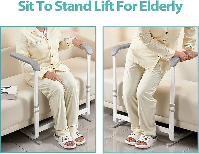 Adjustable Couch Stand Assist, Sit to Stand Lift for Elderly, Chair Lift Assist Devices for Seniors, Handicap Accessories for Daily Living, Standing Aids for Disabled and Elderly(Gray)