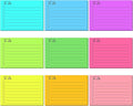 Pajean 9 Pcs/450 Sheet to Do List Sticky Note 3x4 Inch Self Stick Pads with Line Colored Planner Sticky Note Adhesive Memo for Office, Meeting, School, Study, Home Reminder (Fluorescent Color)