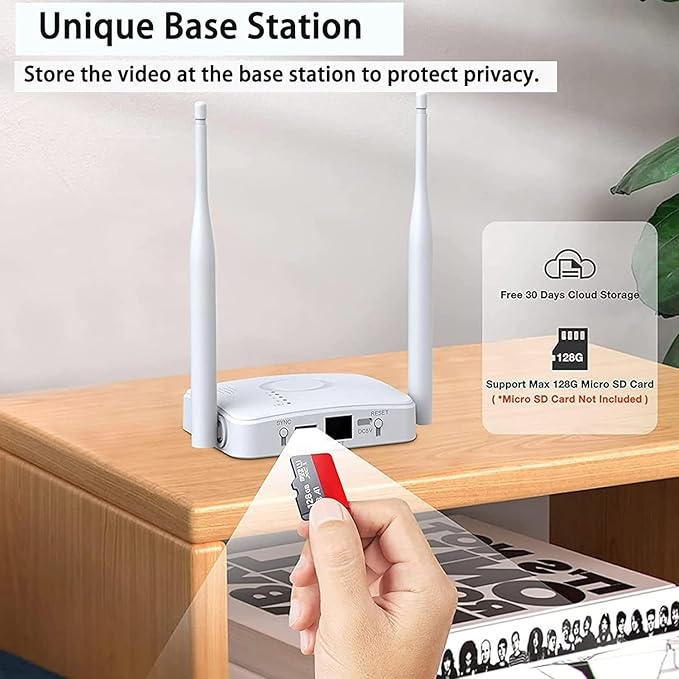 Camcamp Solar Camera Wireless Outdoor,Home Security Camera System,2.4G WiFi Outdoor Camera Wireless,Solar-Powered 4MP 4 Cam-Kit,360° PTZ,2K Color Night Vision,2-Way Audio,No Subscription,IP66
