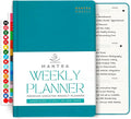 2026 Planner, Daily Journal & Gratitude Journal All-In-One with To Do List, Self Care Prompts & Habit Tracker - 7 x 10 - Teal
