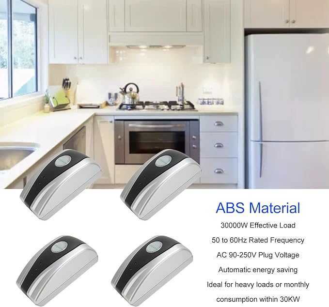 Power Saver, 4 Pack Smart Energy Saver Electricity Saving Box Automatic Energy Saving Device with Indicator Light for Household Office Market Factory Reduces Electricity(#3)