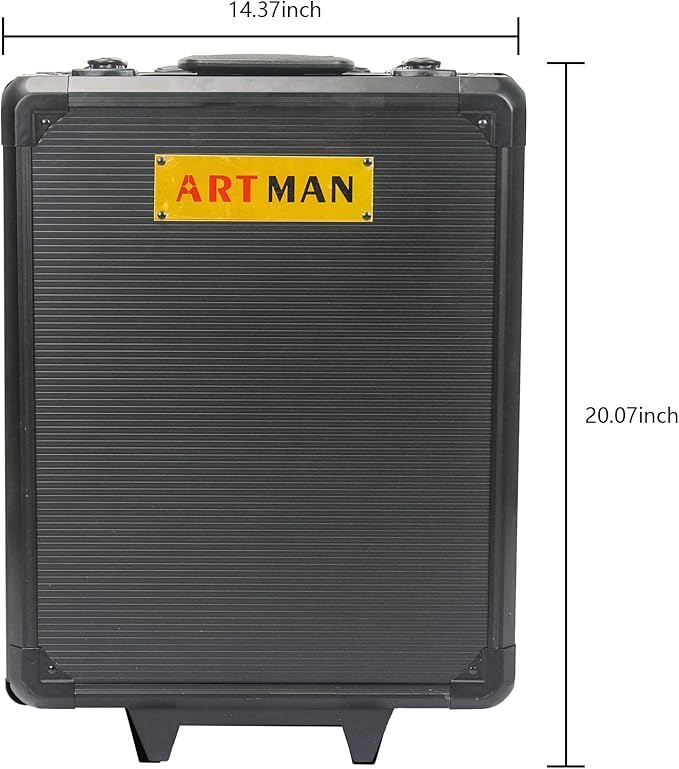 899pcs Artman Tool Set Tool Set Mechanics Kit, General Household Hand Tool Set for Home, Rolling Tool Box with Wheels - Perfect for Craftsman, Diyer, Handyman (Black)