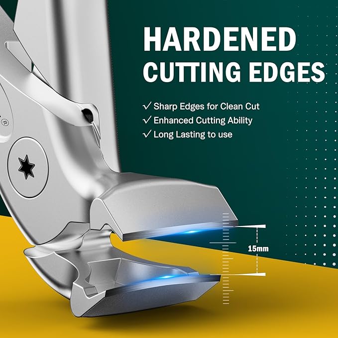 FVION Ergonomic Handle Nail Clippers for Seniors, Angled Head Toenail Clippers for Thick Toenails and Fingernails, Wide Jaw Opening Precision Nail Trimmer with Catcher (Silver)