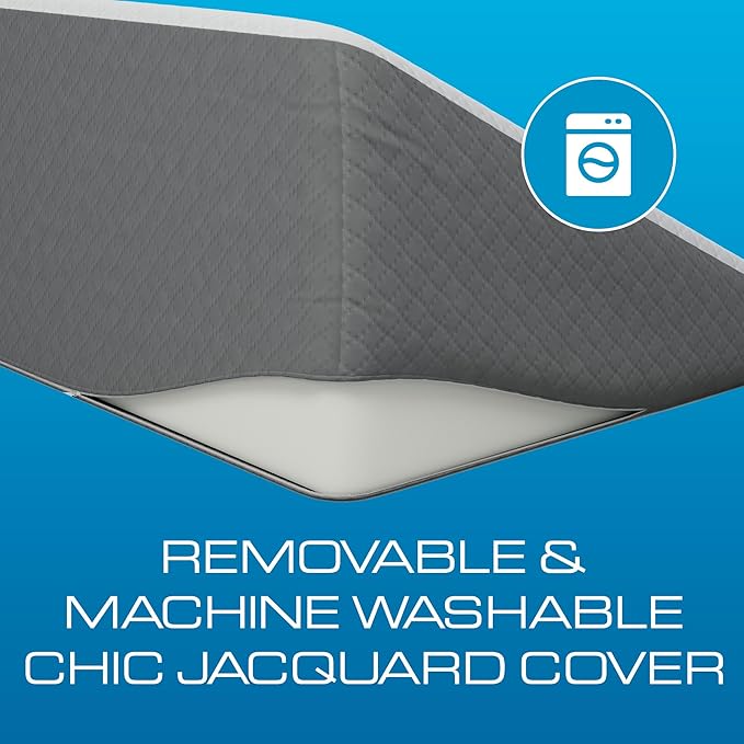 Kolbs Extra Wide Bed Wedge Pillow | Super Large | Memory Foam Top and Jacquard Cover | for Sleeping Acid Reflux GERD (12 Inch Height (31 x 33 x 12))
