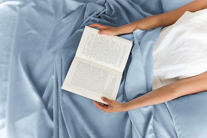 King 6 Piece Sheet Set - Cooling & Breathable Bed Sheets - Hotel Luxury Bed Sheets for Women, Men, Kids & Teens - Bedding with Deep Pockets & Easy Fit - Soft and Wrinkle Free - King Light Blue Sheets