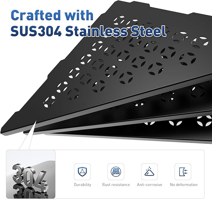 lives Corner Shower Shelf 10" Slot Design Recessed Shower Shelves for Tiled Wall, 304 Stainless Steel Corner Shelves for Bathroom Organizer, Matte Black 2 Pack (Star)