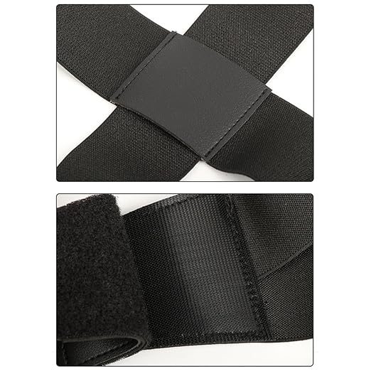 Ciieeo Adjustable Back Posture Corrector Belt for Hunchback Correction, Black Medium Size Back Support Brace for and Students, Lumbar and Shoulder Alignment Aid